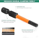 TakFree Hex Allen Key Drill Bit Set 10 pcs S2 Steel 50mm Magnetic H1.5-H8 view 3