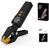 AUTOOL Digital Thermometer HVAC Temperature Clamp Waveform Display | Pipe Clamp Thermometer for Heating and Cooling Systems,Digital Temperature Probe HVAC for in-Pipe Measurements