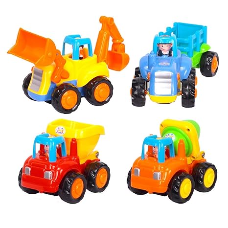  Ganenn Colorful Toy Cars 6 Pack Transport Car