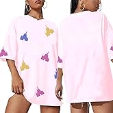 Magic Kingdom Shirts for Women Oversized Sequin Magical Shirt Colorful Castle Graphic Tshirt Summer Vacation Tee Tops