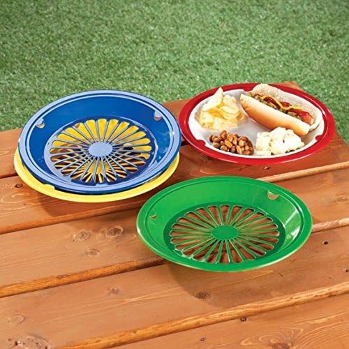 10 Reusable Plastic Paper Plate Holders - Set of 12 by Paper Plate Holders