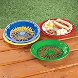 10" Reusable Plastic Paper Plate Holders - Set of 12