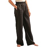 Pang Wangle Bug Repellent Breezy Wide Leg Hemp Pants with Insect Shield Repellent Technology