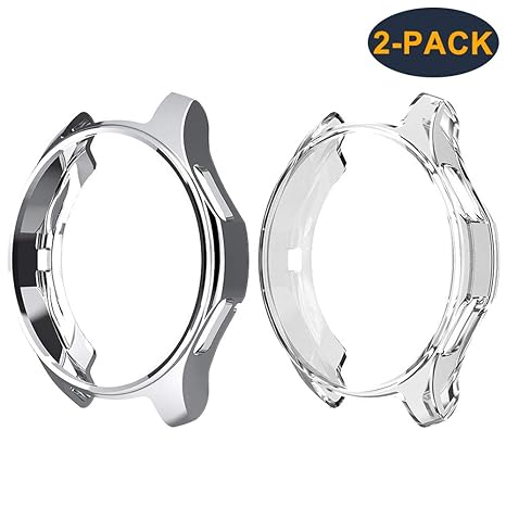 CAVN Schutzhülle für Samsung Galaxy Watch 46mm /Samsung Gear S3 [2-Stück], Soft TPU Kratzfest Schutzhülle Schale Hülle für Sa