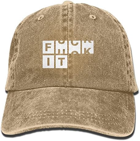 Fck It Mens&amp;womens Vintage Style Comfortable Sandwich Cap Baseball Cap