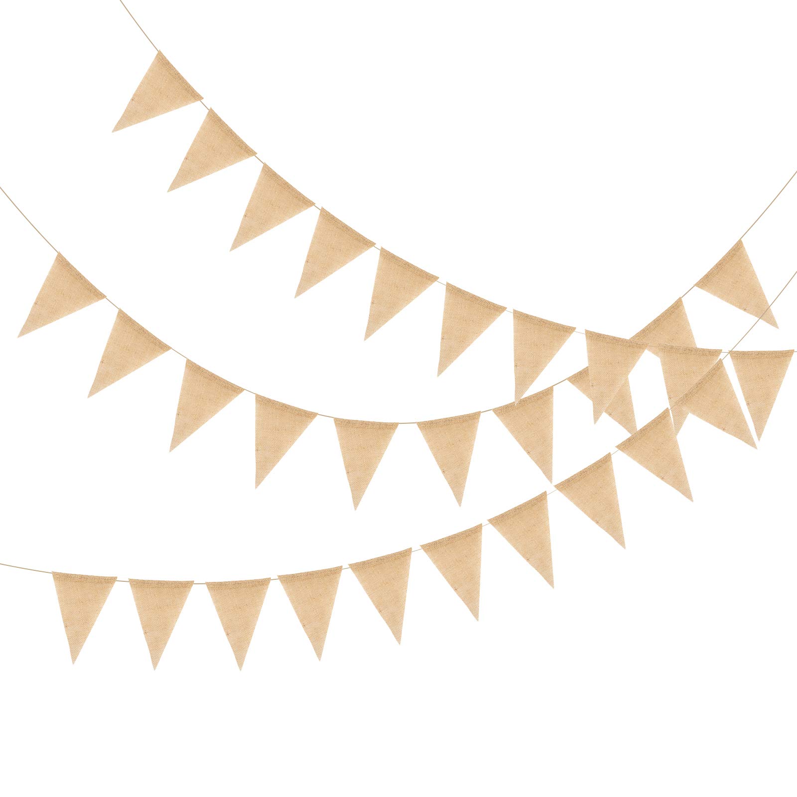 30 Discount On Katoom 12m Wimpelkette Outdoor 50pcs Jute Wimpel Vintage Hochzeit Wimpelgirlande Viralix