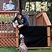 The Stair Barrier - Bannister-to-Bannister Indoor/Outdoor Baby/Pet Gate, Wide - Black, Wide