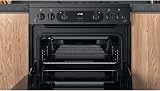 Hotpoint 60cm XXL Capacity Double Oven Gas Cooker Black view 8