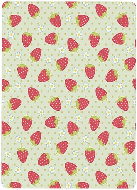 Amazon 壁紙 絵画風ポスター はがせるシール式 果物 春のデイジーブルーム新鮮なイチゴの水玉陽気な生活赤ちゃん漫画アート 淡い緑赤60x100cm 風景 いろいろ ウォールステッカー オンライン通販