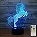 FlyonSea Unicorn Gifts for Girls Unicorn Light 7 Colors Change with Remote Kids Night Light Optical Illusion Lamps for Kids Lamp As a Gift Ideas for Boys or Girls