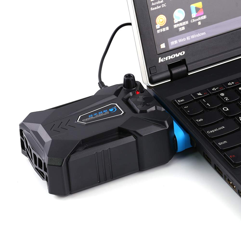 Photo 1 of Mugast Laptop Cooler, Air Extracting Laptop Cooling with Vacuum Fan - USB Powered, Wind Control, Low-Noise, Portable Radiators,CPU Cooler, Fan Heat Sink for Notebook