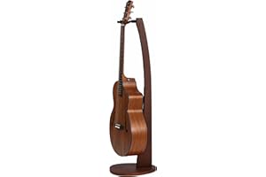 Nefelibata Wooden Guitar Stand - Handmade German Ash Solid Semi-curved Design Wood Stand Floor, Best for Acoustic guitars, Cl