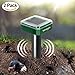 2 x VENSMILE Solar Powered Mole Repellent Gopher Repeller Vole Trap Repel Outdoor Rodent Mice Rats Chaser and Waterproof for Garden Yard