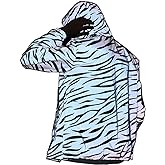 LZLRUN Reflective Light Jacket Men Women Mesh Style Noctilucent Zebra Jackets Waterproof