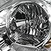Spec-D Tuning 2LH-COR03-RS Toyota Corolla 4DR Chrome Crystal Headlights Clear Head Lamps