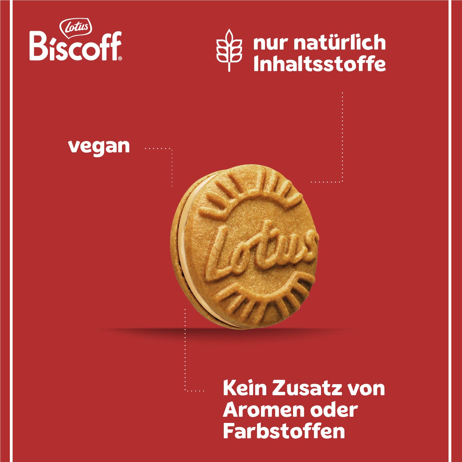 Lotus Biscoff | Sandwich-Doppelkekse mit Biscoff-Cremefüllung | 15 Sandwich-Kekse pro Packung | Nur Natürliche Inhaltsstoffe | Vegan | Ohne Farbstoffe oder Zugesetzte Aromen | 9x150g | 1,35 kg 3