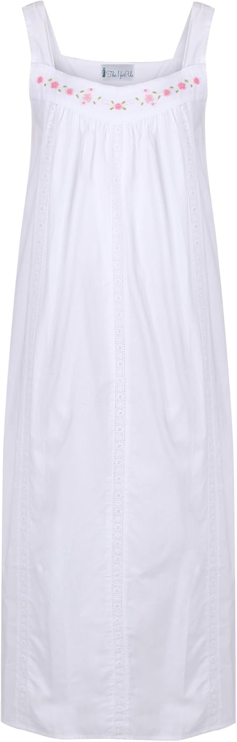 The 1 for U Nightgown 100% Cotton Sleeveless + Pockets Meghan at  Women’s Clothing store