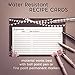 Wood and Lights Rustic Recipe Cards from Dashleigh, 48 Cards, 4x6 inches, Water-Resistant