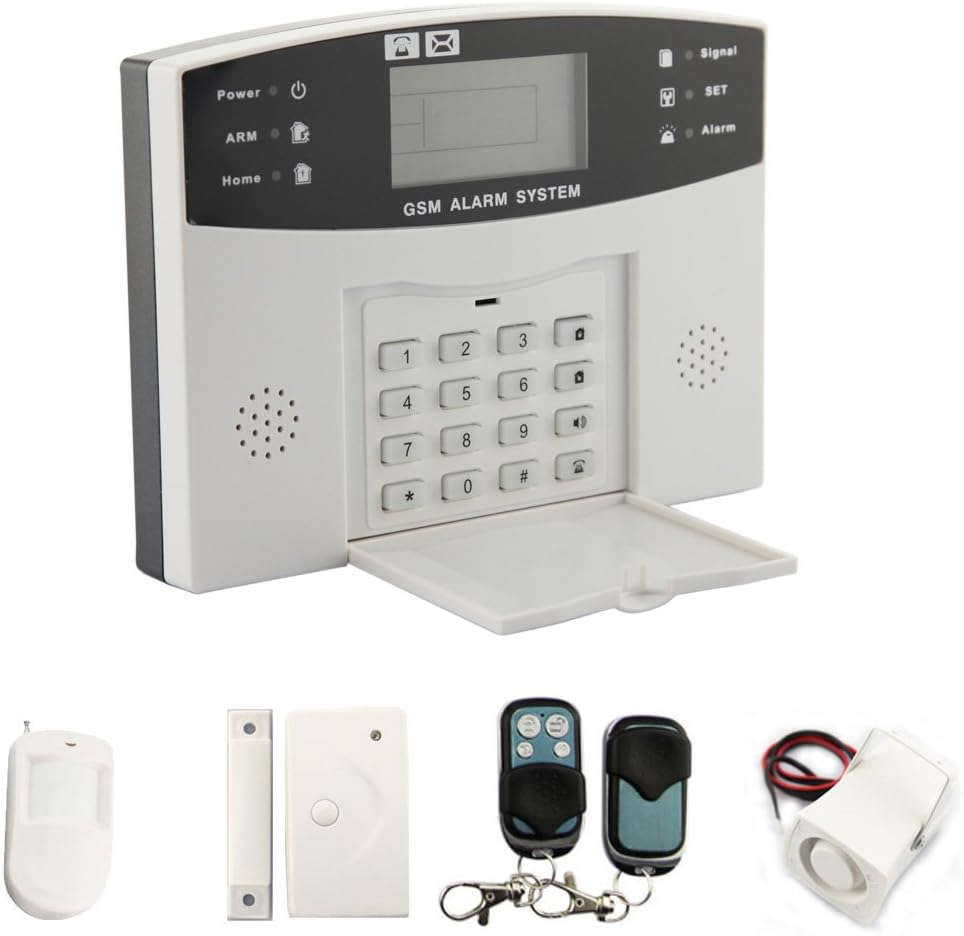 LCD Keypad Autodialer Wireless GSM Home Security Burglar Alarm System