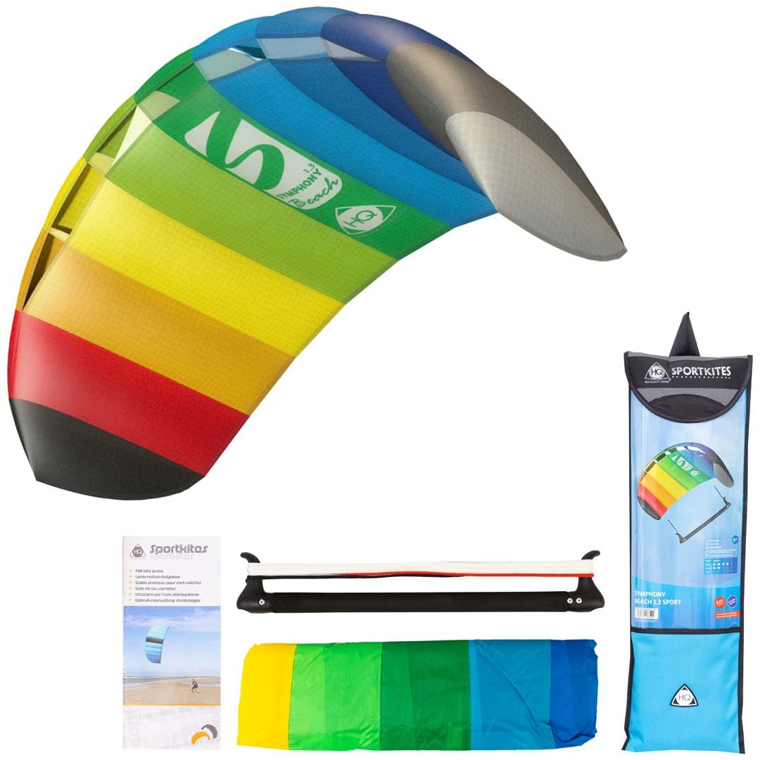 HQ Symphony Beach III 1.3 Sport Kite Mattress Unisex-Youth, Rainbow, 130 x 55 cm