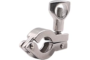 DERNORD Stainless Steel Sanitary Clamp Single Pin Tri Clamps Clover (Tube OD 1/2" to 3/4")