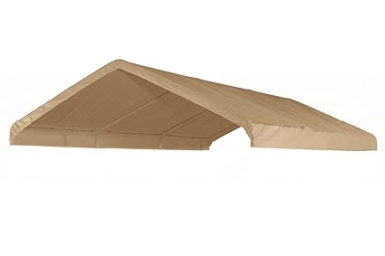 12 X 20 Canopy Replacement Cover Tan For Frames 10 W X 20