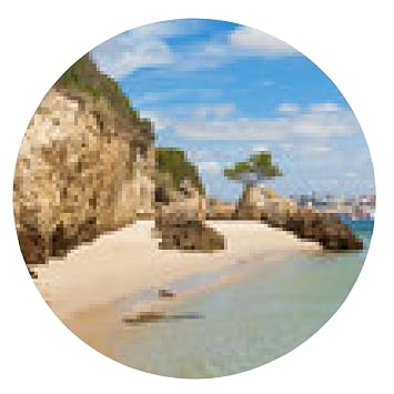 Tapis De Souris Belle Plage De Setúbal Près De Lisbonne