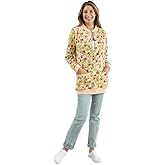 AmeriMark Women Fleece Snap Button Cardigan Sweatshirt Coat – Ladies Soft Lightweight Warm Long Sleeve Jacket with Pockets