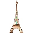 Cyrank Luminous Eiffel Tower Statue, 26cm LED Eiffel Tower Lamp Battery Powered Desktop Lightup Paris Tower for Bedroom Decoration Cake Topper Birthday Gift