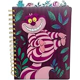 Disney Alice in Wonderland Cheshire Cat Journal Notebook, Spiral Bound, 144 Lined Pages, 8 x 7 inches