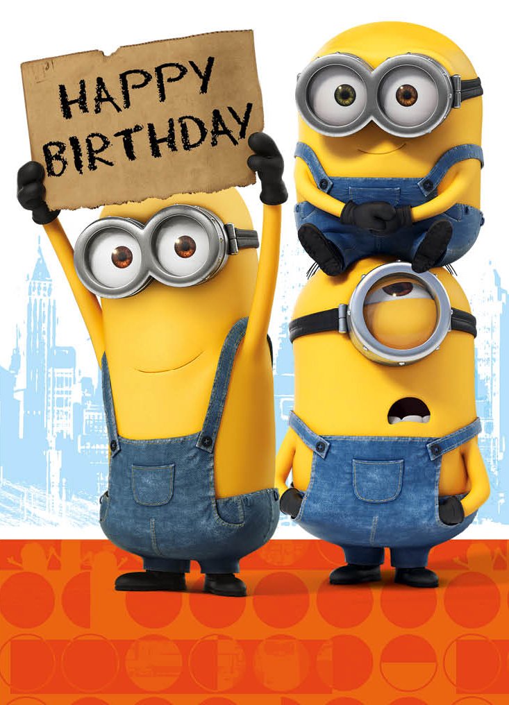 Minions Movie MM021 Greeting Card,Multi Colour