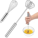Myasrelae Hand Push Whisk, Semi-Automatic Egg Mini