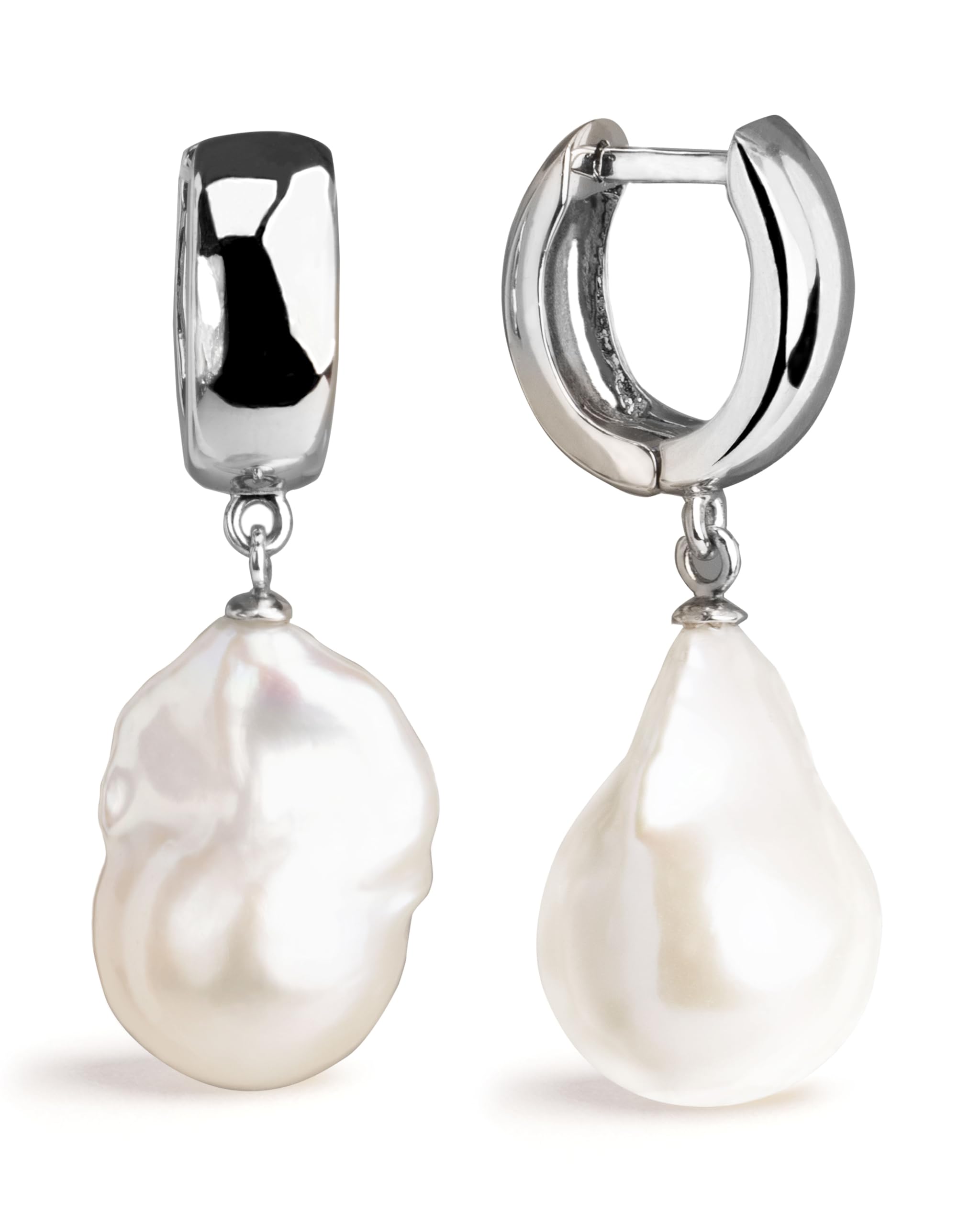 Women Earrings Freshwater Cultured Pearls XL Baroque shape 13-20 mm SECRET & YOU | 925 Sterling Silver Earrings.