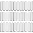 Weewooday 36 Pieces PTFE Magnetic Mixer Stirrer Bar, White Color Stainless Steel Laboratory PTFE Stir Plate Bar, Mixing Plate Magnet Stick (35 mm/ 1.38 Inch)