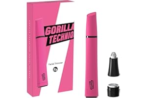 PURPLE GORILLA Gorilla Technique Eyebrow & Facial Trimmer for Women, Painless 2 in 1 Eyebrow Razor & Facial Hair Remover for Upper Lip, Chin & Peach Fuzz for Smooth Skin, K-Beauty Inspired Korean Skin Care