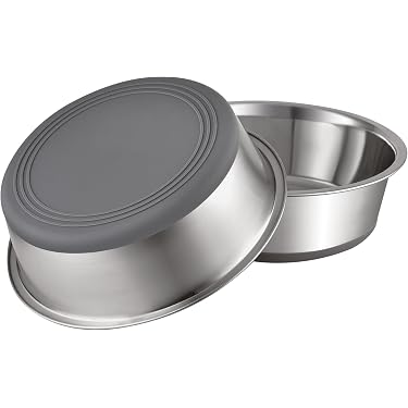 aluminum water bowls safe cats Basis Pet Stainless Steel Cat Bowl