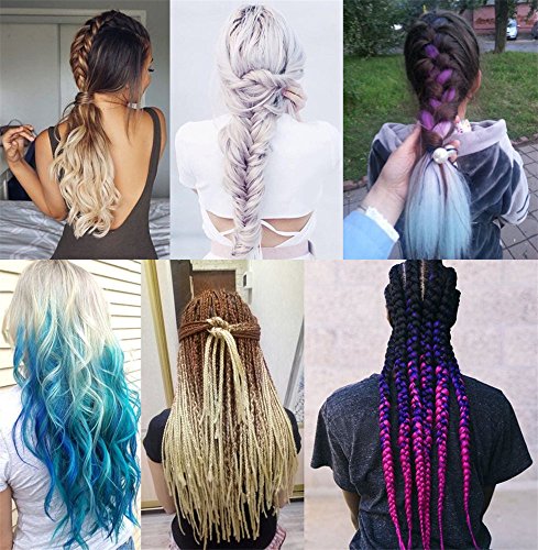 Outlet Braiding Hair Extensions Japanese Fiber 24 Inch 100g