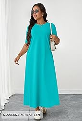 MEROKEETY Women's 2025 Summer Maxi Dress Casual