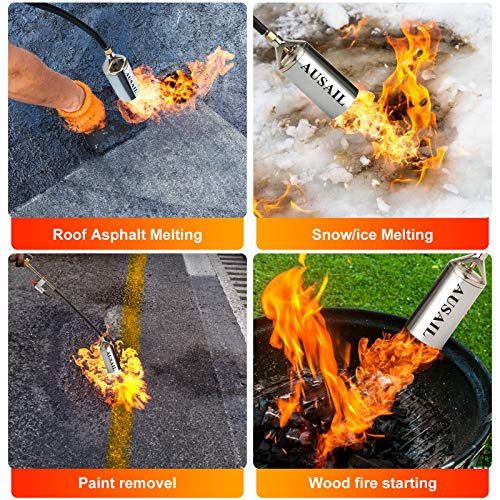 AUSAIL Weed Torch Propane Burner,Blow Torch,Heavy Duty,High Output