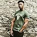 Guinness Vintage Harp Label T-Shirt, X-Large - Green Cotton Graphic Short Sleeve Tee