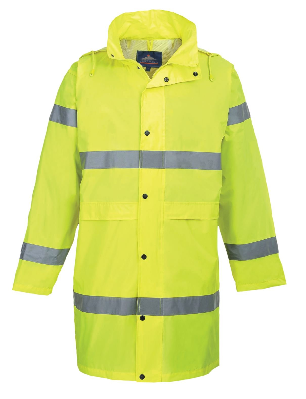Portwest Hi-Vis Coat 100cm, Size: XL, Colour: Yellow, H442YERXL