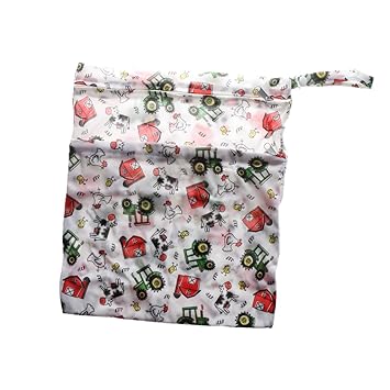 Waterproof Zip Wet Dry Bag for Baby Infant Cloth Diaper Nappy Pouch Reusable