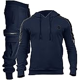 VoLIta Men's Tracksuit 2 Piece Hoodie Athletic Jogging Sweatsuits for Men Casual Sports Long Sleeve Pullover Suit Set