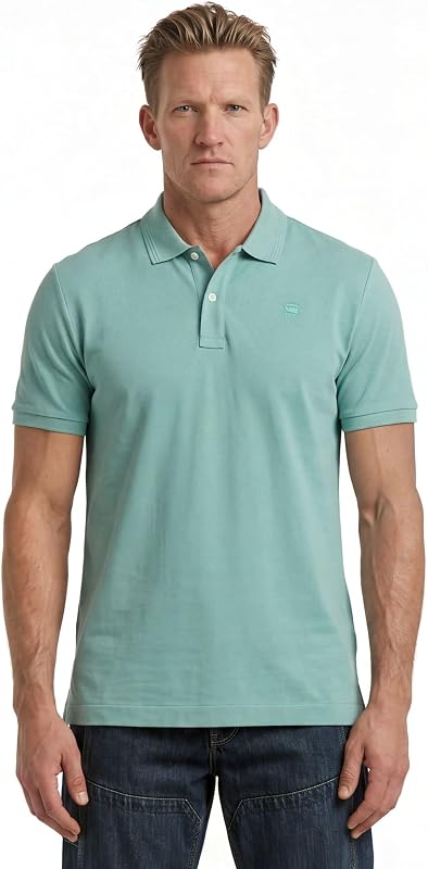 Men's Dunda Overdyed Slim Polo, Size: M, Color Blue