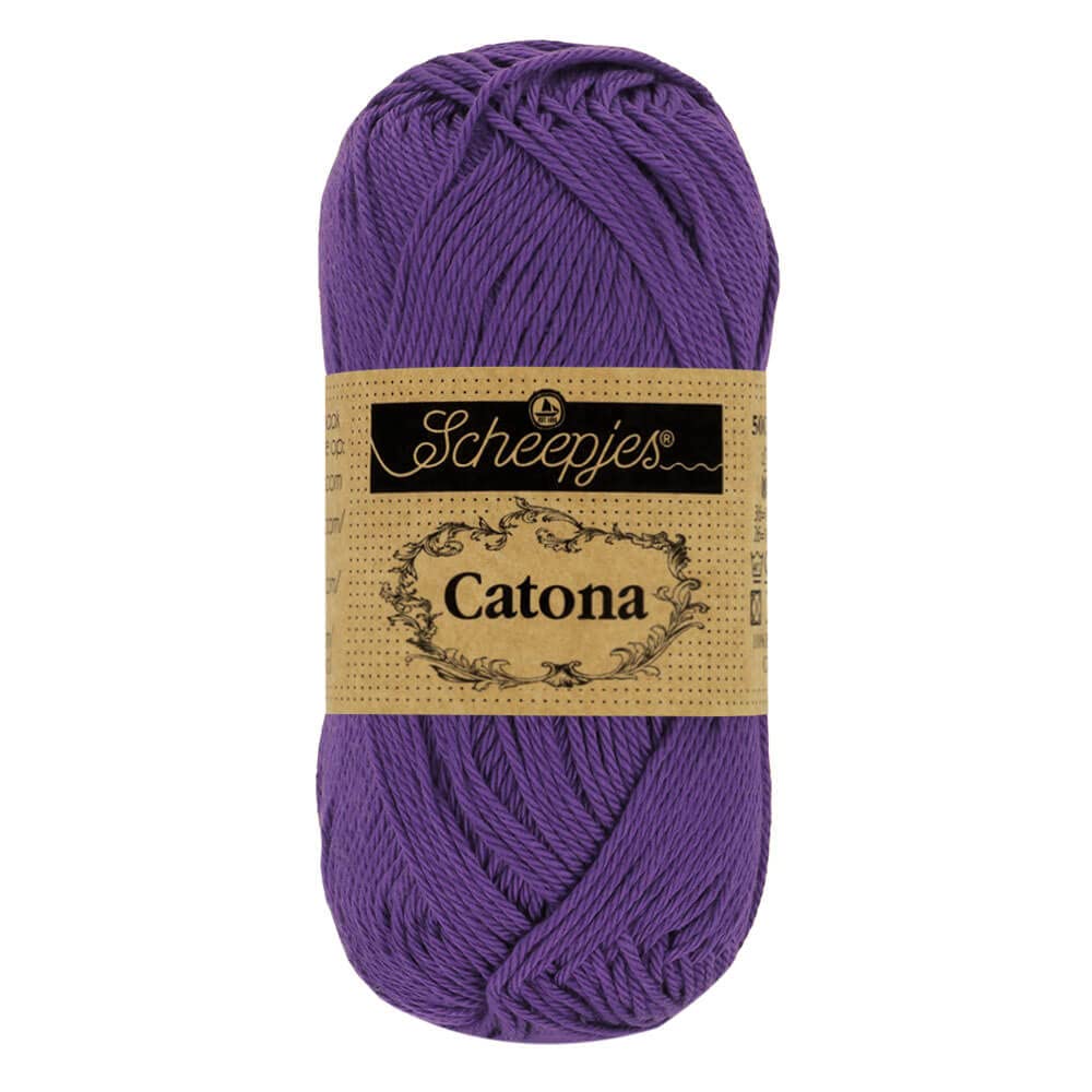 Scheepjes - Scheepjes Catona 521 Deep Violet Yarn - 10x10g
