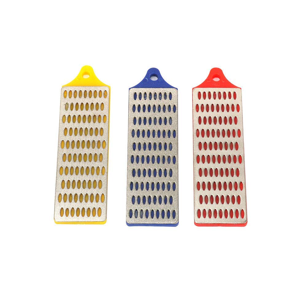 Powerful Tools 3PCS Diamond Stone Sharpening Set Sharpen Stone Sharpener Whetstone Sharpener Perfect for Sharpening Chisels, Wood Working Tools and Knifes, Coarse, Medium and Fine Grades