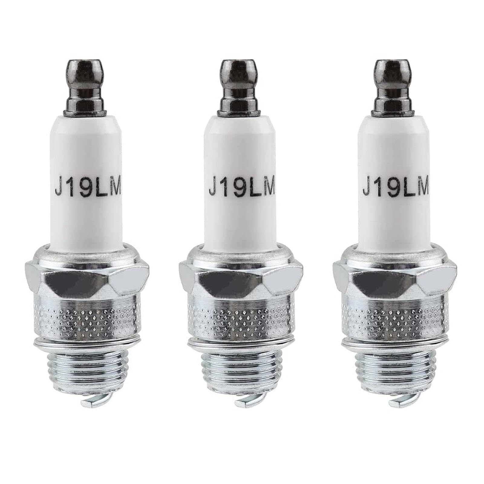 UYUYong 3 Pezzi Candela di Accensione Candele Rj19Lm 4 Tempi Rj19Lm Spark Plug Stroke Lawn Mower Spark Plugs Brush Cutter Spark Plugs for Champion Rj19Lm