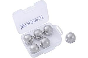 6pcs 5/8-11 Acorn Cap Nuts, INCONTESTA 304 Stainless Steel Hex Acorn Cap Nut, Decorative Round Head Cover Dome Nuts