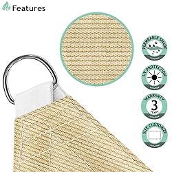 SunnyRoyal Sun Shade Sail 13'x23' Rectangle Canopy