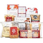 PETER & PAUL'S GIFTS Large Canadian Snacks Gift Basket with a Selection of Delectable Chocolate, Cookies, Fudge, Snacks, and 